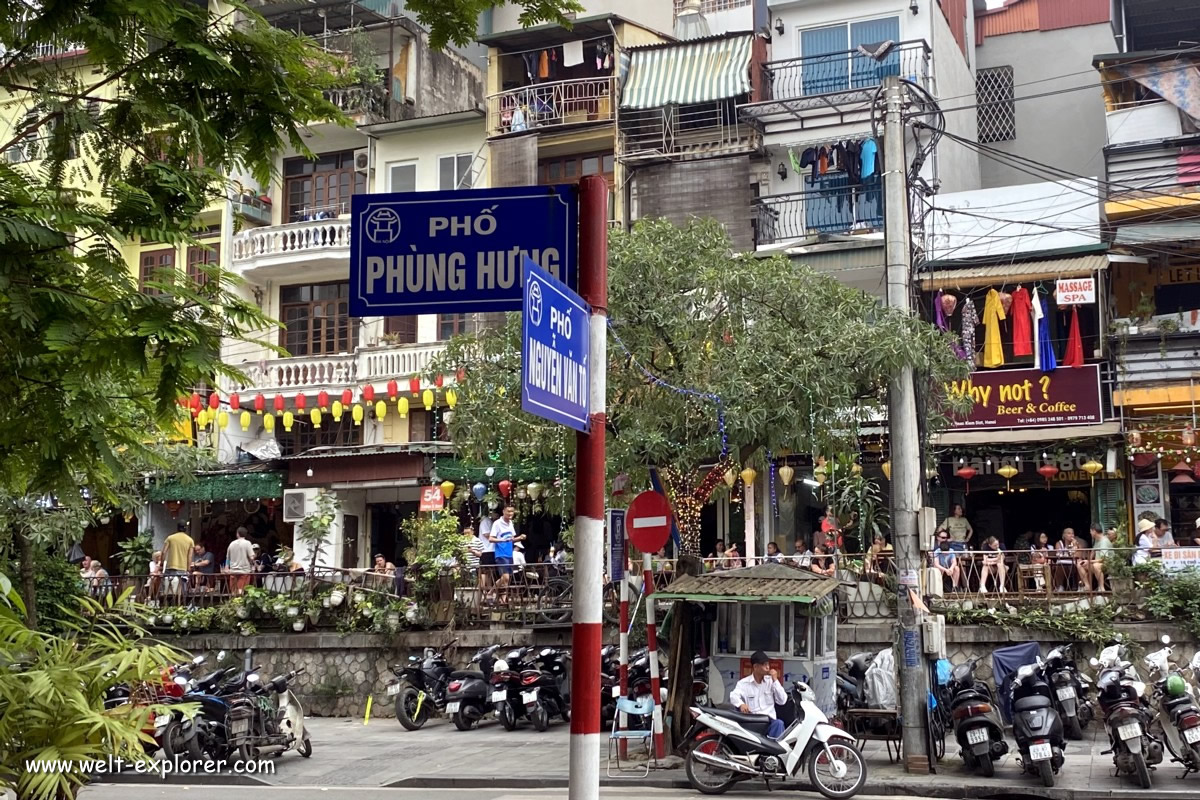 Cafés, Bars und Retaurants entlang der Train Street