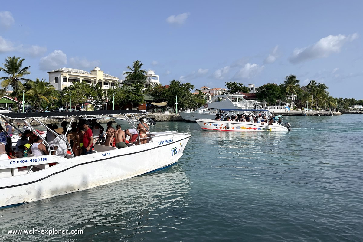 Tour und Ausflug mit dem Boot auf die Insel Saona