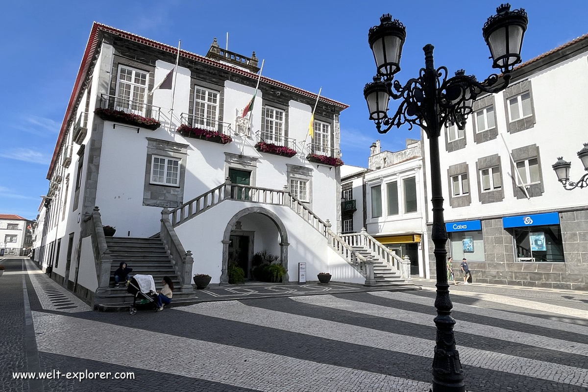 Rathaus von Ponta Delgada der Hauptstadt der Azoren