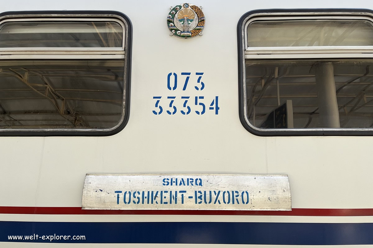 Sharq Train von Taschkent nach Buchara